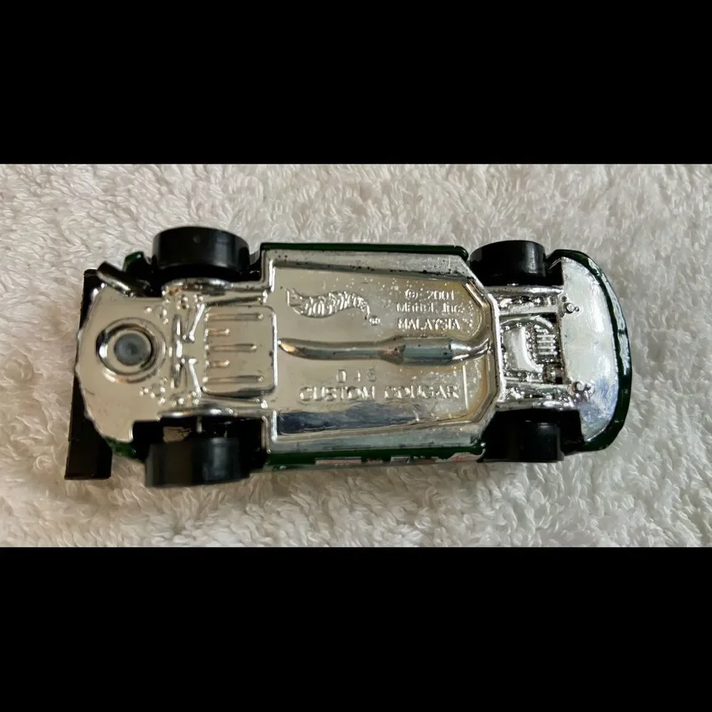 2001 Hotwheels Custom Cougar Green W Clear Hood.